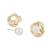 SNÖ of Sweden Örhängen Soap Pearl Knot - Guld 1339-6400-362-ONE