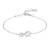 SNÖ of Sweden Armband Jen Stone Chain - Silver 1343-3300-012-ONE