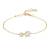 SNÖ of Sweden Armband Jen Stone Chain - Guld 1343-3300-251-ONE