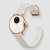 Withings Scanwatch 2 38mm - Rosé/Vit HWA10-model-3-All-Int Hybrid smartwatch, Vit tavla, Rosé boett, Vitt armband