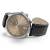 HAMILTON Jazzmaster Thinline Auto 40mm H38525721 Automatverk, Beige urtavla, Datum, Svart läderarmband