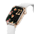 ICE Smart Two Rose Gold White Smartklocka, Rosé, Vitt silikonarmband