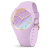 ICE Glitter Lilac Cosmic Klocka Lila, Glittrig tavla, Siffror, Silikonarmband 022570