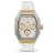 ICE Boliday White Gold Klocka Guld och silver, Vit tavla, Dag och Datum, Vitt silikonarmband