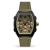 ICE Boliday Khaki Plastic Klocka Grön tavla, Svart bezel, Grönt armband, Dag och Datum