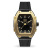 ICE Boliday Black Gold Plastic Klocka Svart tavla, Guld bezel, Svart armband