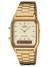 CASIO Vintage Edgy 28mm AQ-230GA-9DMQYES Analog/Digital, Beige tavla, Guldfärgad
