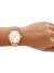 Michael Kors Slim Runway 38mm MK7533 Stilren, Damklocka, Guldboett, Rosa läderarmband
