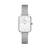 Daniel Wellington Quadro Lumine Pressed Piano White MoP Silver 20mm, handla denna klocka online eller i butik hos klockmaster