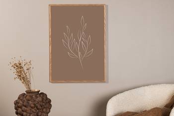 Drawed leaf Poster, en produkt av hög kvalitet till bra pris från Ulfåsa möbler