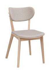 Kato stol vitpigmenterad ek/grå-beige tyg, en produkt av hög kvalitet till bra pris från Ulfåsa möbler