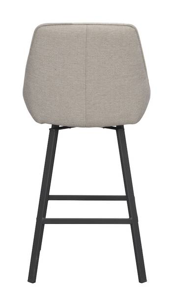 Alison barstol beige tyg/svarta metallben snurr, en produkt av hög kvalitet till bra pris från Ulfåsa möbler