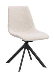Dunmore stol ljusbeige tyg/svart metall snurr-tilt, en produkt av hög kvalitet till bra pris från Ulfåsa möbler