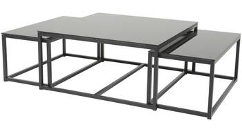 PIERRE Soffbord ,svart glas, 100x100 H48, en produkt av hög kvalitet till bra pris från Ulfåsa möbler