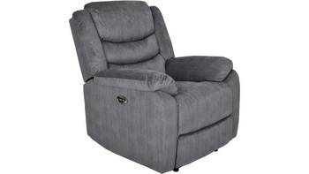 WINFIELD recliner Tyg Ridge grå EL, en produkt av hög kvalitet till bra pris från Ulfåsa möbler