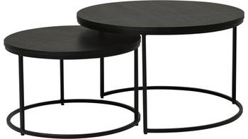 DUETT Sidobord set,dia 60, svart , Omont, en produkt av hög kvalitet till bra pris från Ulfåsa möbler