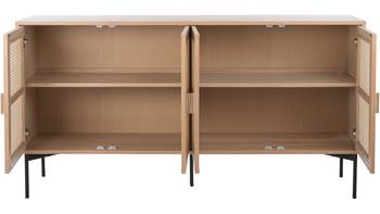 RAFFELS Sideboard 4 dörr ,vitpigmenterad, en produkt av hög kvalitet till bra pris från Ulfåsa möbler
