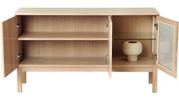 OLIVIA Sideboard m glasdörr &  belysning, en produkt av hög kvalitet till bra pris från Ulfåsa möbler