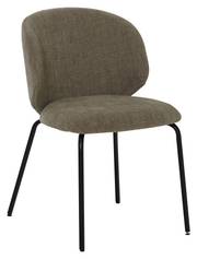 IVY Matstol tyg taupe, svart metall, en produkt av hög kvalitet till bra pris från Ulfåsa möbler