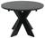 ALVER Matbord dia105svart.inkl 2 tillägg, en produkt av hög kvalitet till bra pris från Ulfåsa möbler