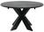 ALVER Matbord dia130svart.inkl 2 tillägg, en produkt av hög kvalitet till bra pris från Ulfåsa möbler