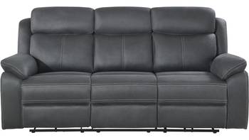 TEDDY Reclinersoffa 3  sits,tyg, grå, El, en produkt av hög kvalitet till bra pris från Ulfåsa möbler