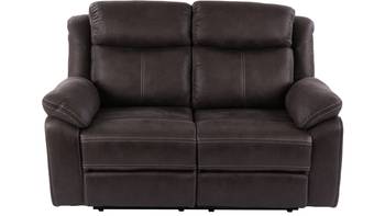 TEDDY Reclinersoffa 2 sits,tyg, brungrå, en produkt av hög kvalitet till bra pris från Ulfåsa möbler