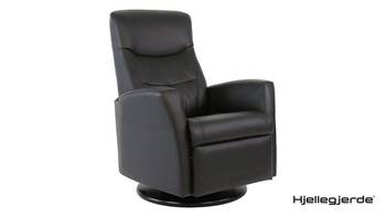 KING Hjellegjerde recliner, svart skinn , en produkt av hög kvalitet till bra pris från Ulfåsa möbler