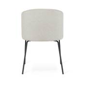 Matstol tyg Agnes beige/ben svart metall, en produkt av hög kvalitet till bra pris från Ulfåsa möbler