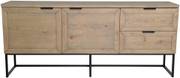 ZION Sideboard i grå oljad ekfaner, en produkt av hög kvalitet till bra pris från Ulfåsa möbler