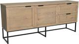 ZION Sideboard i grå oljad ekfaner, en produkt av hög kvalitet till bra pris från Ulfåsa möbler