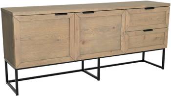 ZION Sideboard i grå oljad ekfaner, en produkt av hög kvalitet till bra pris från Ulfåsa möbler