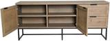 ZION Sideboard i grå oljad ekfaner, en produkt av hög kvalitet till bra pris från Ulfåsa möbler