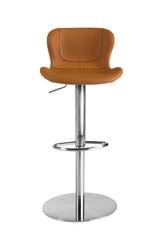 AKSEL Barstol i camel PU & borstat stål, en produkt av hög kvalitet till bra pris från Ulfåsa möbler