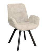 CROSBY Matstol brun med snurr, tyg beige, en produkt av hög kvalitet till bra pris från Ulfåsa möbler