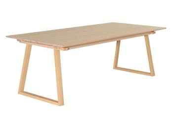 TANUM Matbord  220+50+50, vitpigm. ek, en produkt av hög kvalitet till bra pris från Ulfåsa möbler