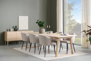 STORD Matbord 220 x100 vitpigmenterad ek, en produkt av hög kvalitet till bra pris från Ulfåsa möbler