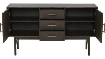 LYON Sideboard i brunlackad ekfaner, en produkt av hög kvalitet till bra pris från Ulfåsa möbler