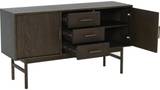 LYON Sideboard i brunlackad ekfaner, en produkt av hög kvalitet till bra pris från Ulfåsa möbler