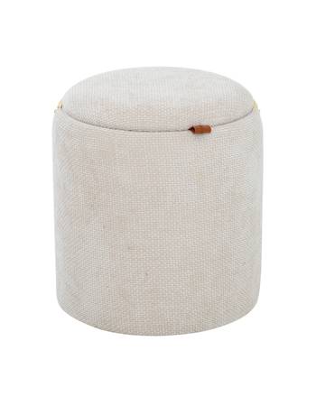 LYKKE Puff beige med trähandtag, en produkt av hög kvalitet till bra pris från Ulfåsa möbler