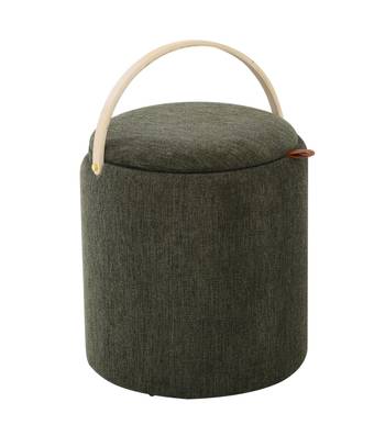 LYKKE Puff grön med trähandtag, en produkt av hög kvalitet till bra pris från Ulfåsa möbler