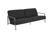 Naos 2,5-sits soffa Rostfritt stål/Nearly black, en produkt av hög kvalitet till bra pris från Ulfåsa möbler