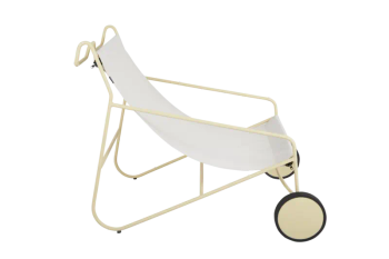 Poul Chair loungefåtölj Lemon/Off-white, en produkt av hög kvalitet till bra pris från Ulfåsa möbler