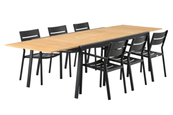 Naos matbord Svart/teak, en produkt av hög kvalitet till bra pris från Ulfåsa möbler