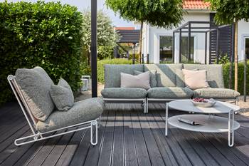 Blixt loungefåtölj Light Grey/Teddy Verde, en produkt av hög kvalitet till bra pris från Ulfåsa möbler