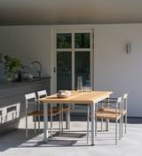Lyon matbord Light Grey/Teak, en produkt av hög kvalitet till bra pris från Ulfåsa möbler