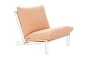 Blixt loungefåtölj Pearl White/Teddy Orange, en produkt av hög kvalitet till bra pris från Ulfåsa möbler
