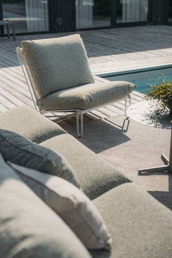 Blixt loungefåtölj Light Grey/Teddy Verde, en produkt av hög kvalitet till bra pris från Ulfåsa möbler