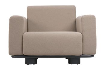 Bolster fåtölj Antracit/Teddy Beige, en produkt av hög kvalitet till bra pris från Ulfåsa möbler