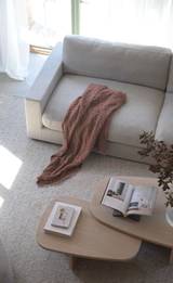 Langdon soffa 3-sits sand tyg Casual #36, en produkt av hög kvalitet till bra pris från Ulfåsa möbler